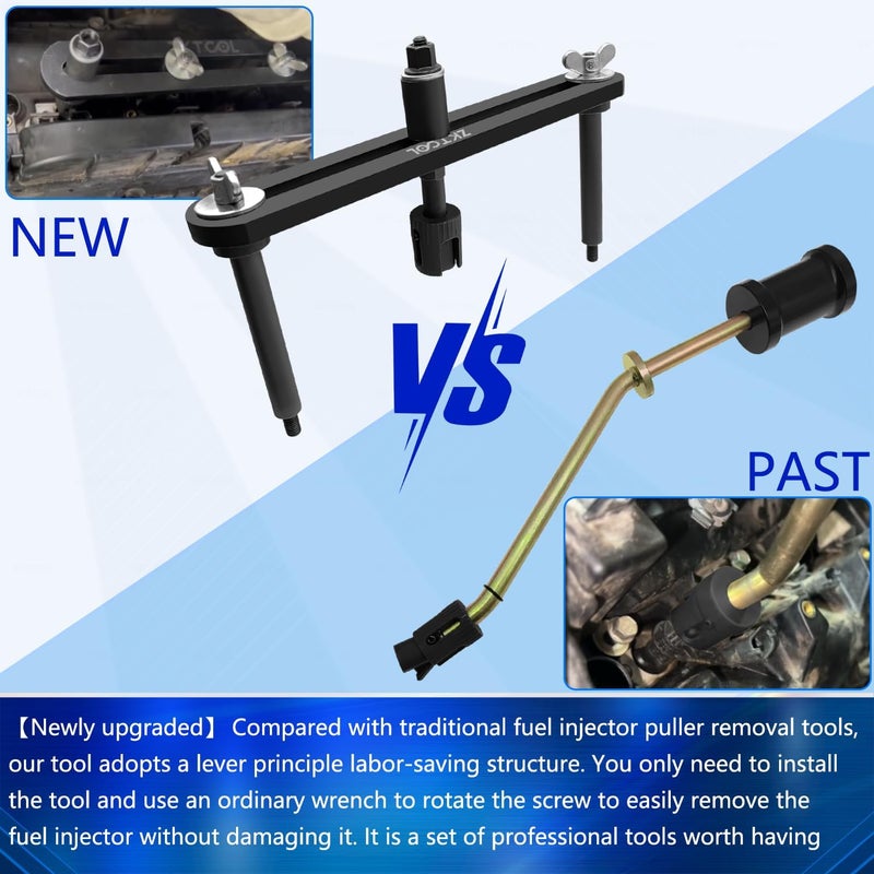 ZKTOOL New Upgraded Version Fuel Injector Puller Removal Tool Compatible with Land Rover Jaguar 3.0L 5.0L Gasoline Engine, Easily Remove Fuel Injectors Without Damage, Replaceable 310-197 - Image 3